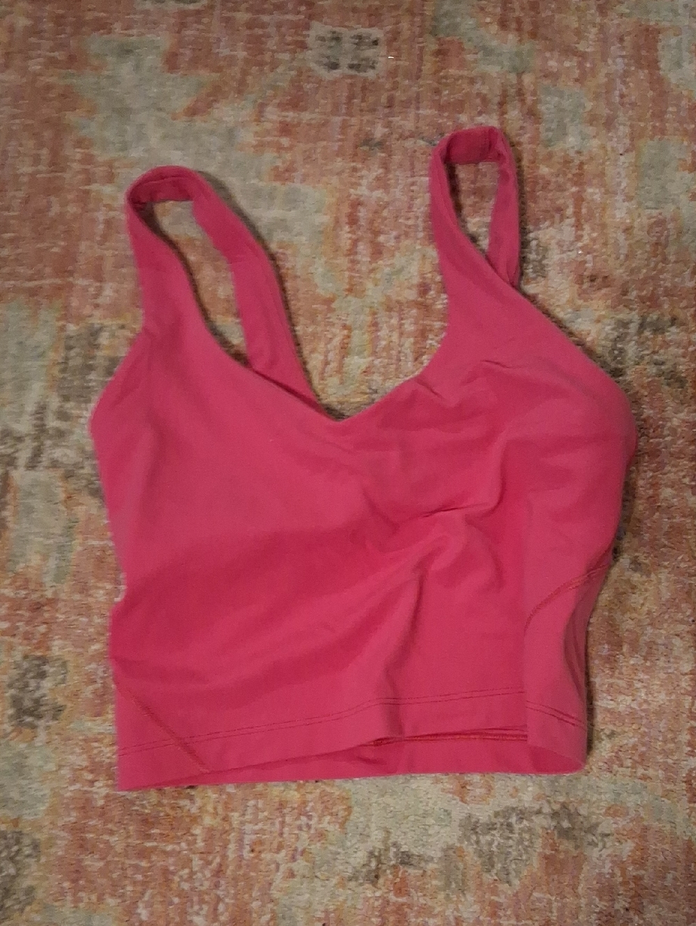 Align Tank Cropped Pink